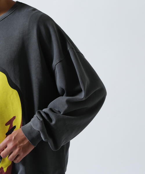 Danke Schon ダンケシェーン 24SS ロゴ刺繍 Vガゼットクルーネックスウェット UNS24036 L BLACK トレーナー 裏毛 トップス【新古品】【中古】【Danke Schon】 新品 Danke Schon ダンケシェーン 24SS ロゴ刺繍 Vガゼットクルー