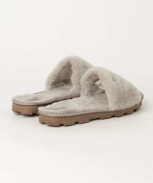 「UGG」 フラットサンダル 25.0cm ベージュ レディース_画像2