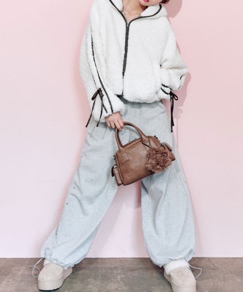 OLIVE des OLIVE（オリーブデオリーブ） ブルゾン アウター パイピング