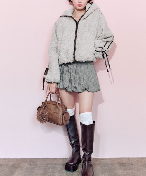 OLIVE des OLIVE（オリーブデオリーブ） ブルゾン アウター パイピング