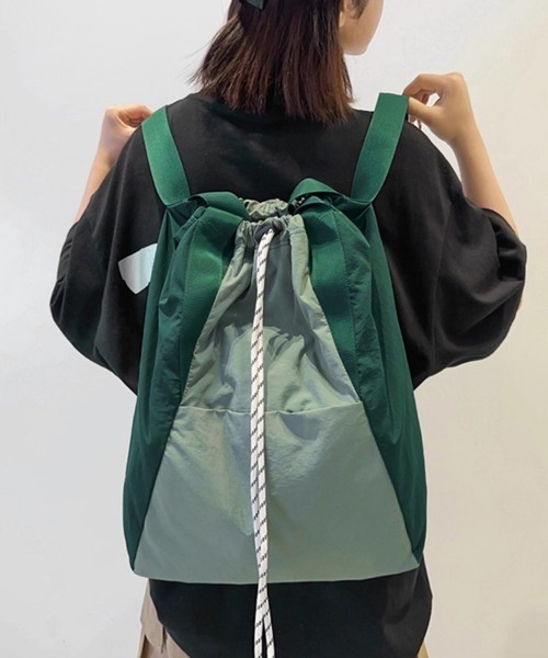トートバッグ 2WAYバッグ ドローストリングトートリュック レディース