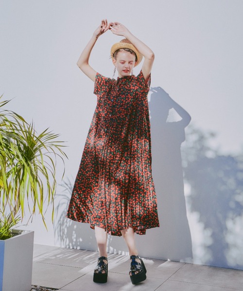 manana suerte（マニャーナスエルテ） 半袖ワンピース FREE ブラック