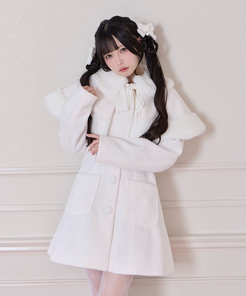 Honey Cinnamon（ハニーシナモン） コート アウター エコファーボレロA