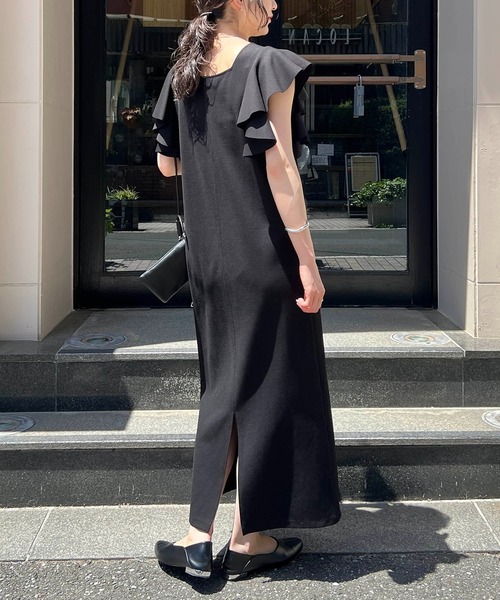 「CAPRICIEUX LE'MAGE」 半袖ワンピース FREE ブラック レディース_画像6