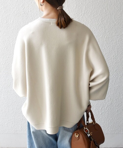 SHIPS any ニット セーター any:「手洗い可能」ダブルフェイス