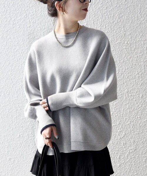 SHIPS any ニット セーター any:「手洗い可能」ダブルフェイス