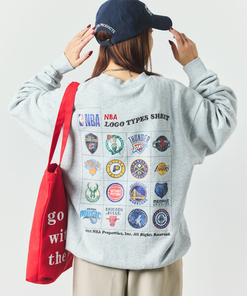 NBA トレーナー スウェット 別注 チームロゴシート クルーネック