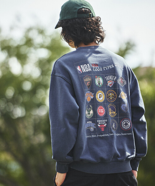 NBA トレーナー スウェット 別注 チームロゴシート クルーネック