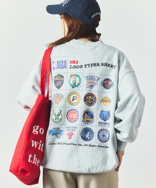 NBA トレーナー スウェット 別注 チームロゴシート クルーネック