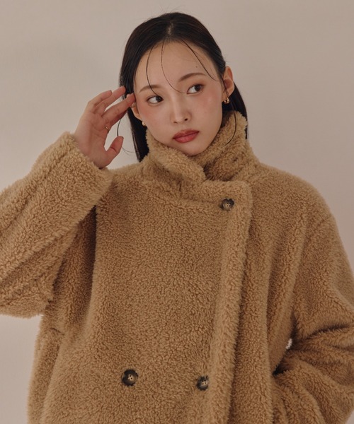 ACYM（アシーム） コート アウター テディボアミドルコート レディース