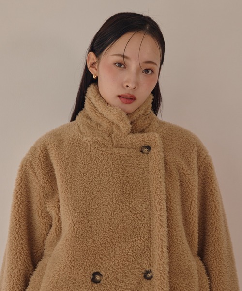 ACYM（アシーム） コート アウター テディボアミドルコート レディース