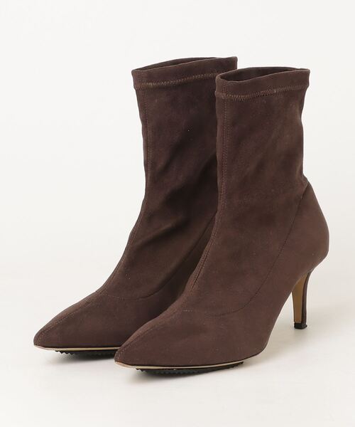 新品ファビオルスコーニショートブーツ（ブラウン）サイズ３８ (24.5 cm) ファビオルスコーニ FABIO RUSCONI ショートブーツ （ブラウン） -waja