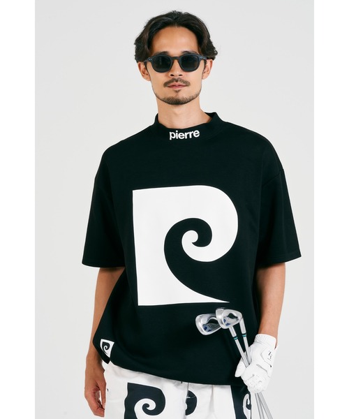 pierre cardin golf P logo short sleeve mock-neck/ピエールカルダン