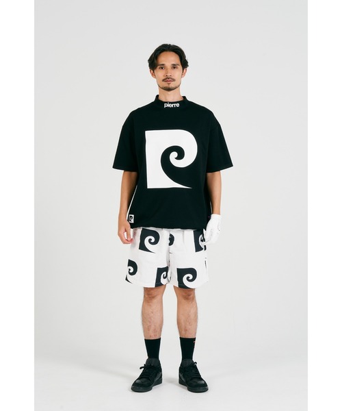 pierre cardin golf P logo short sleeve mock-neck/ピエールカルダン