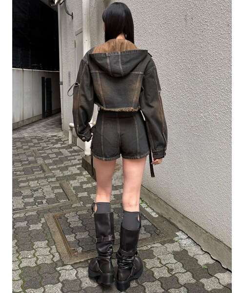 EMODA（エモダ） パンツ カーゴラップショートパンツ レディース