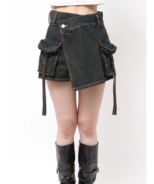 EMODA（エモダ） パンツ カーゴラップショートパンツ レディース