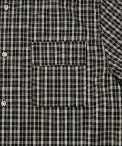 「flaner」 半袖シャツ LARGE ブラック レディース_画像3