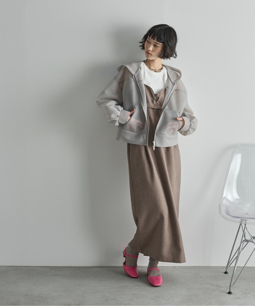 「THE YOn」 ブルゾン FREE イエロー レディース_画像9