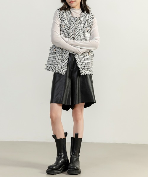 「DAY CLOSET」 ベスト S ブラック レディース_画像5