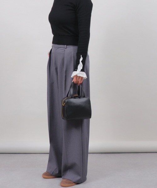 LA MARGE ボストンバッグ 「LA MARGE」「本革」スクエア レザー ミニ