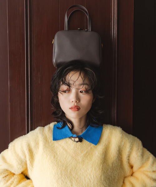 LA MARGE ボストンバッグ 「LA MARGE」「本革」スクエア レザー ミニ