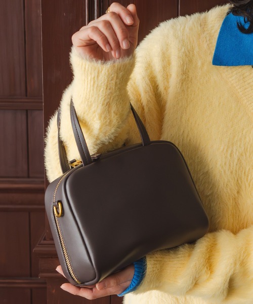 LA MARGE ボストンバッグ 「LA MARGE」「本革」スクエア レザー ミニ