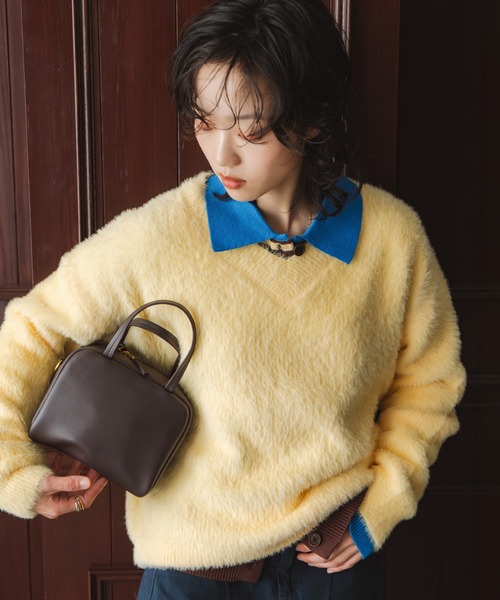 LA MARGE ボストンバッグ 「LA MARGE」「本革」スクエア レザー ミニ