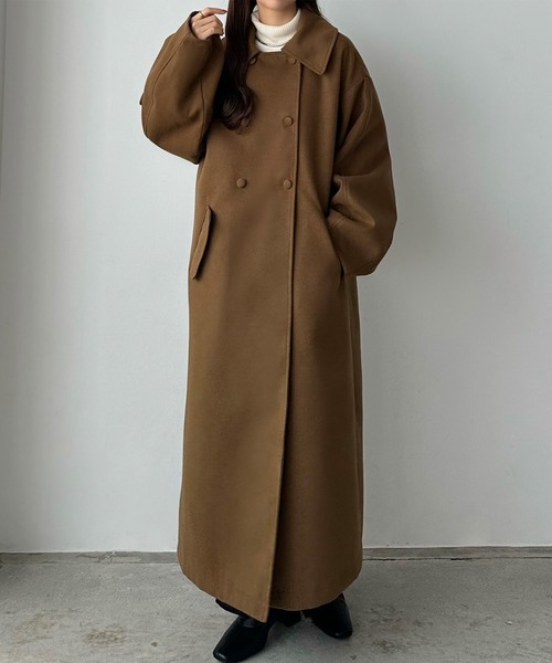 callautia（カラウティア） ステンカラーコート SMALL ダークブラウン