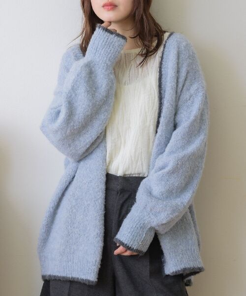 RETROGIRL（レトロガール） カーディガン バイカラーBIGカーデ