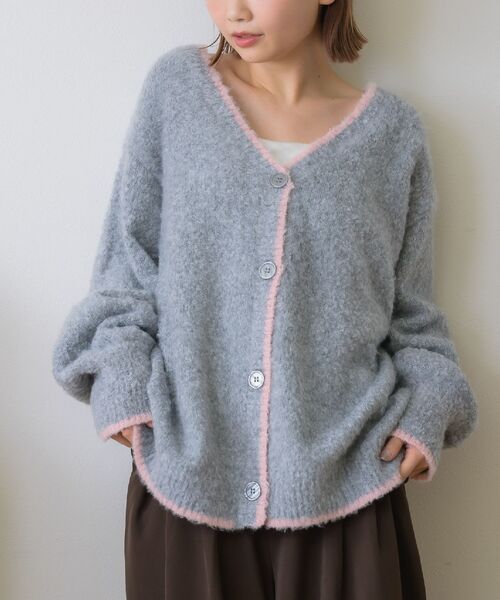 RETROGIRL（レトロガール） カーディガン バイカラーBIGカーデ
