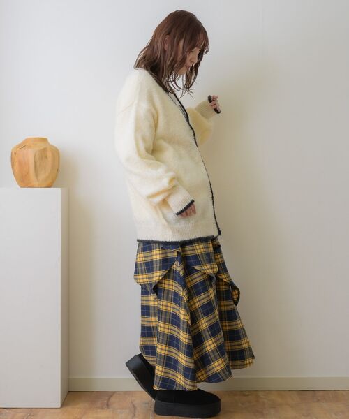 RETROGIRL（レトロガール） カーディガン バイカラーBIGカーデ