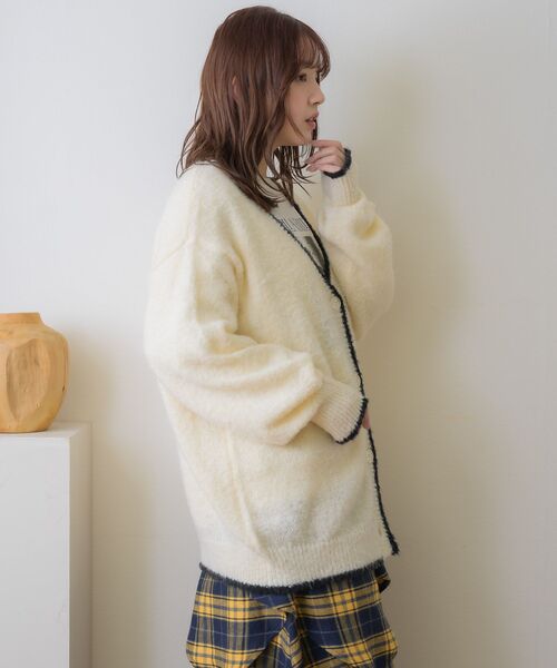 RETROGIRL（レトロガール） カーディガン バイカラーBIGカーデ
