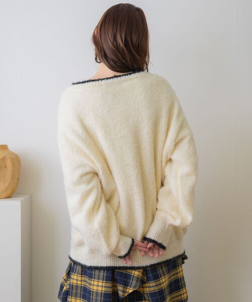 RETROGIRL（レトロガール） カーディガン バイカラーBIGカーデ