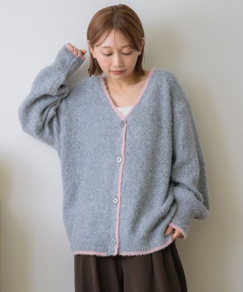 RETROGIRL（レトロガール） カーディガン バイカラーBIGカーデ