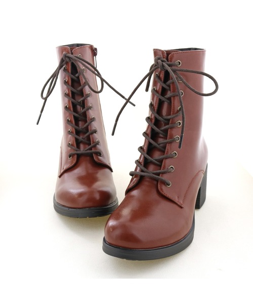 「byあしながおじさん」 ショートブーツ 24.0cm グレイッシュベージュ レディース_画像2