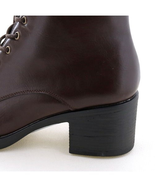 「byあしながおじさん」 ショートブーツ 24.0cm グレイッシュベージュ レディース_画像4