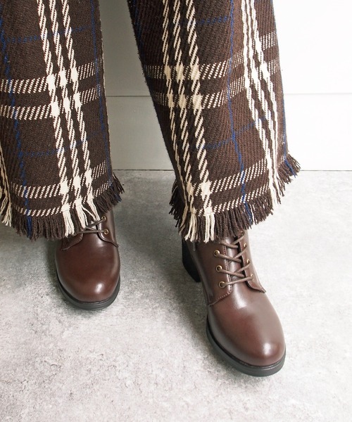 「byあしながおじさん」 ショートブーツ 24.0cm グレイッシュベージュ レディース_画像5