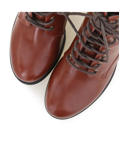 「byあしながおじさん」 ショートブーツ 24.0cm グレイッシュベージュ レディース_画像7