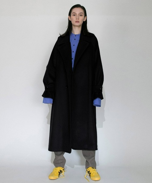 VOAAOV（ヴォアーブ） ステンカラーコート 0 ライトグリーン メンズ