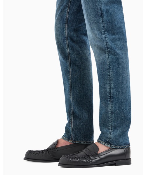EMPORIO ARMANI J75 スリムデニム 黒 W30 新品タグ M相当 EMPORIO ARMANI ジーンズ 「エンポリオ アルマーニ」スリムフィット