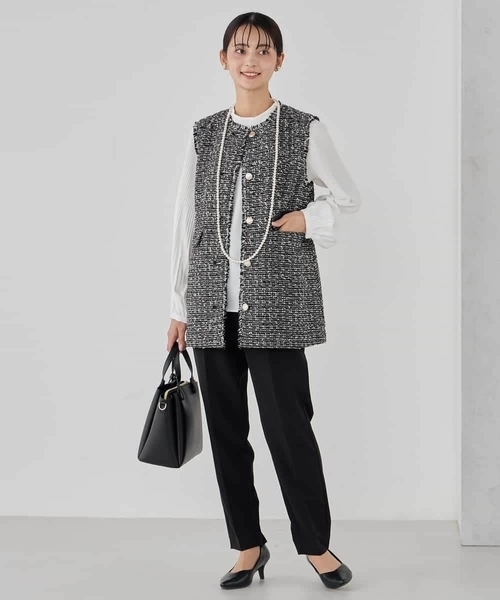 a.v.v（アー・ヴェ・ヴェ） パンツ 「洗える/ストレッチ/セットアップ