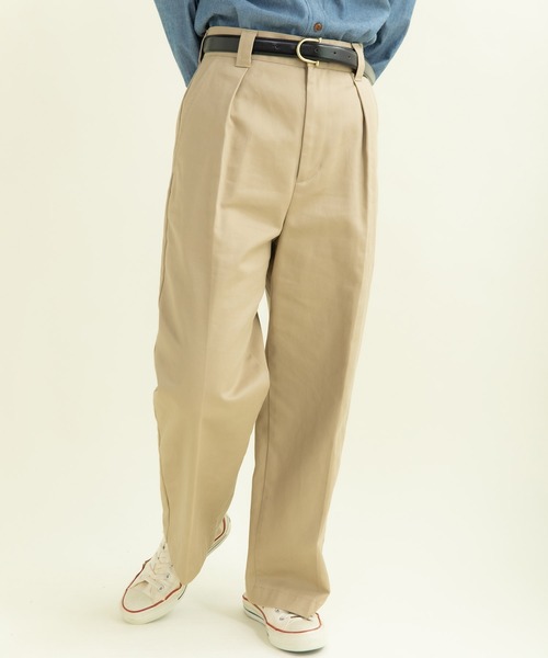 My Fav. CHILD WOMAN チノパン ヴィンテージチノクロス センタープレス