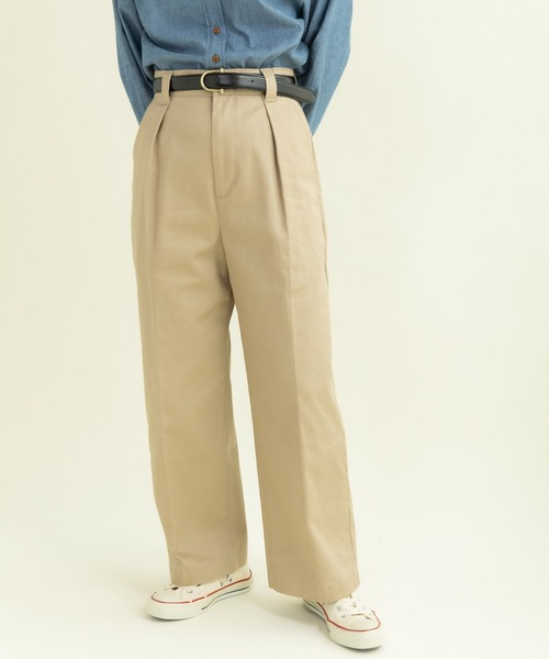 My Fav. CHILD WOMAN チノパン ヴィンテージチノクロス センタープレス