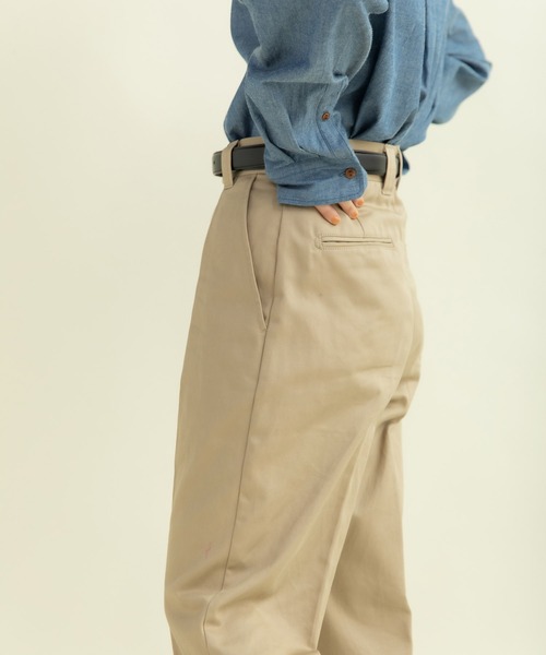 My Fav. CHILD WOMAN チノパン ヴィンテージチノクロス センタープレス