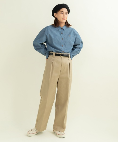 My Fav. CHILD WOMAN チノパン ヴィンテージチノクロス センタープレス