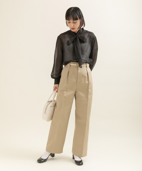 My Fav. CHILD WOMAN チノパン ヴィンテージチノクロス センタープレス