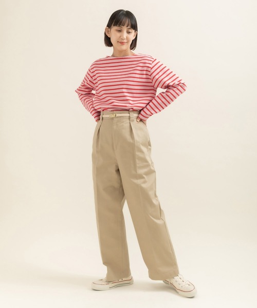 My Fav. CHILD WOMAN チノパン ヴィンテージチノクロス センタープレス
