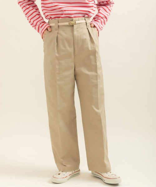 My Fav. CHILD WOMAN チノパン ヴィンテージチノクロス センタープレス