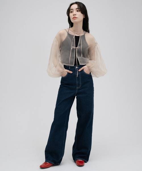 「PERNA」 コンビワンピース FREE ブラック レディース_画像4