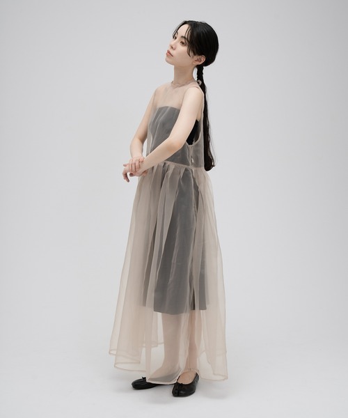 「PERNA」 コンビワンピース FREE ブラック レディース_画像6